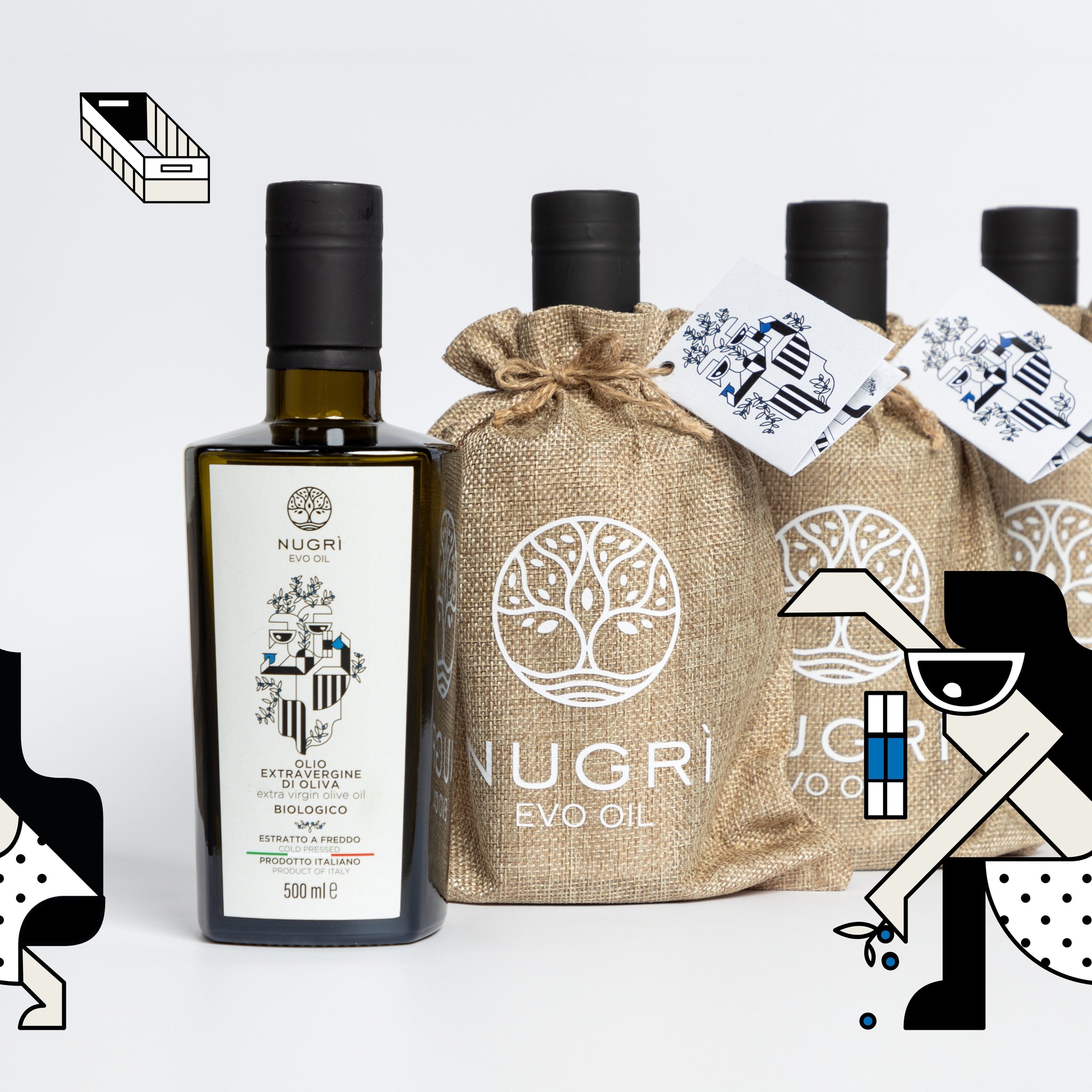 Olio Bio in Bottiglia Confezione Regalo