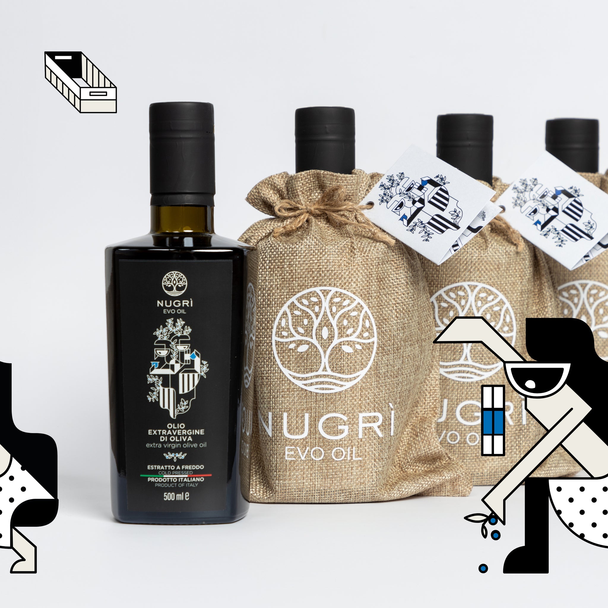 Olio Convenzionale in Bottiglia Confezione Regalo